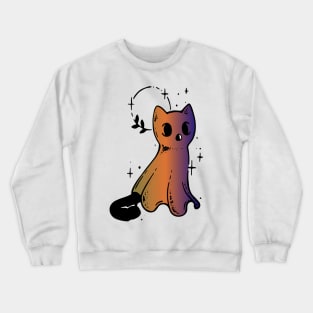 baby cat ghost Crewneck Sweatshirt